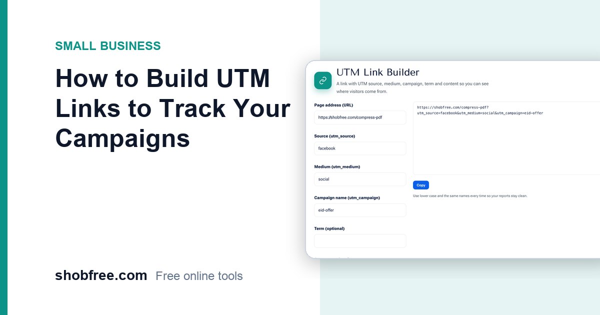 How to Build UTM Links to Track Your Campaigns
