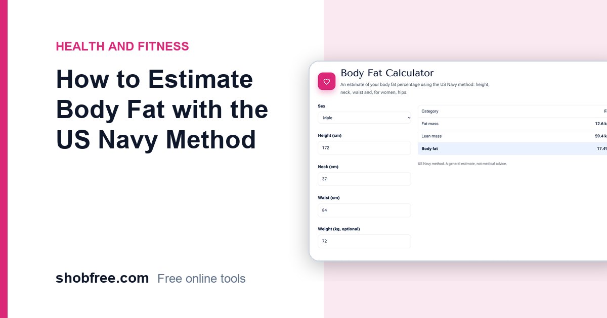 How to Estimate Body Fat with the US Navy Method