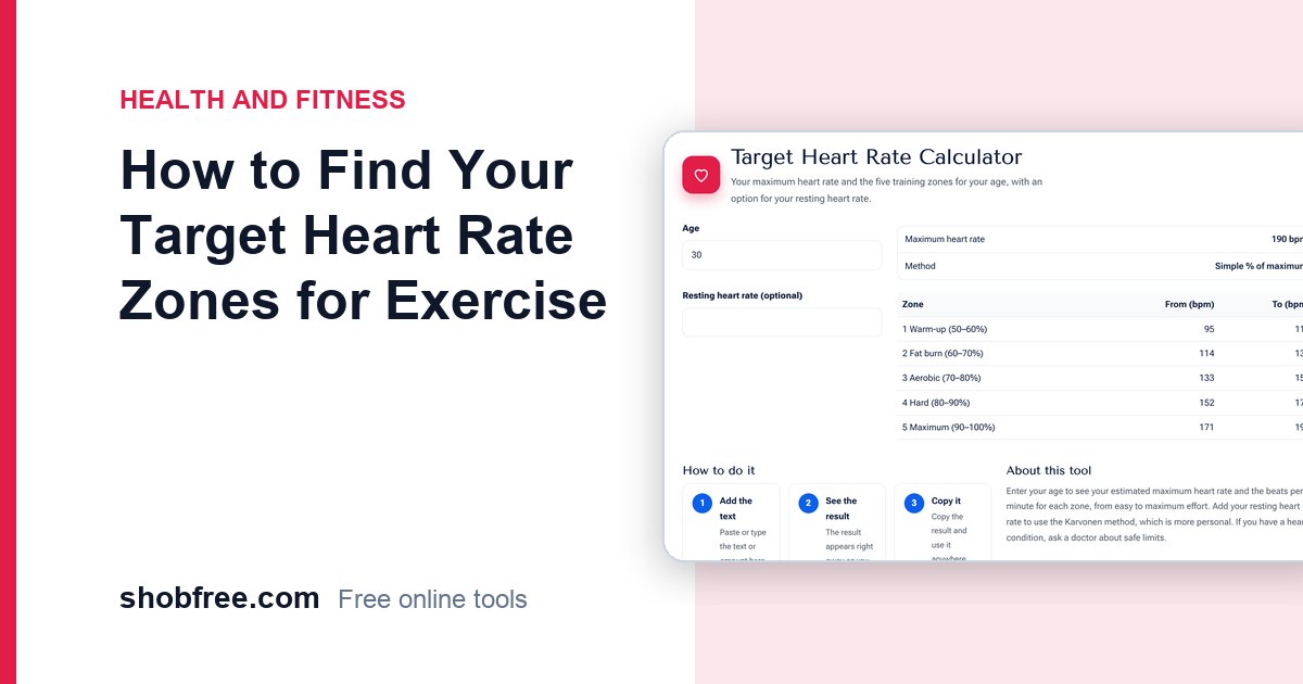 How to Find Your Target Heart Rate Zones for Exercise