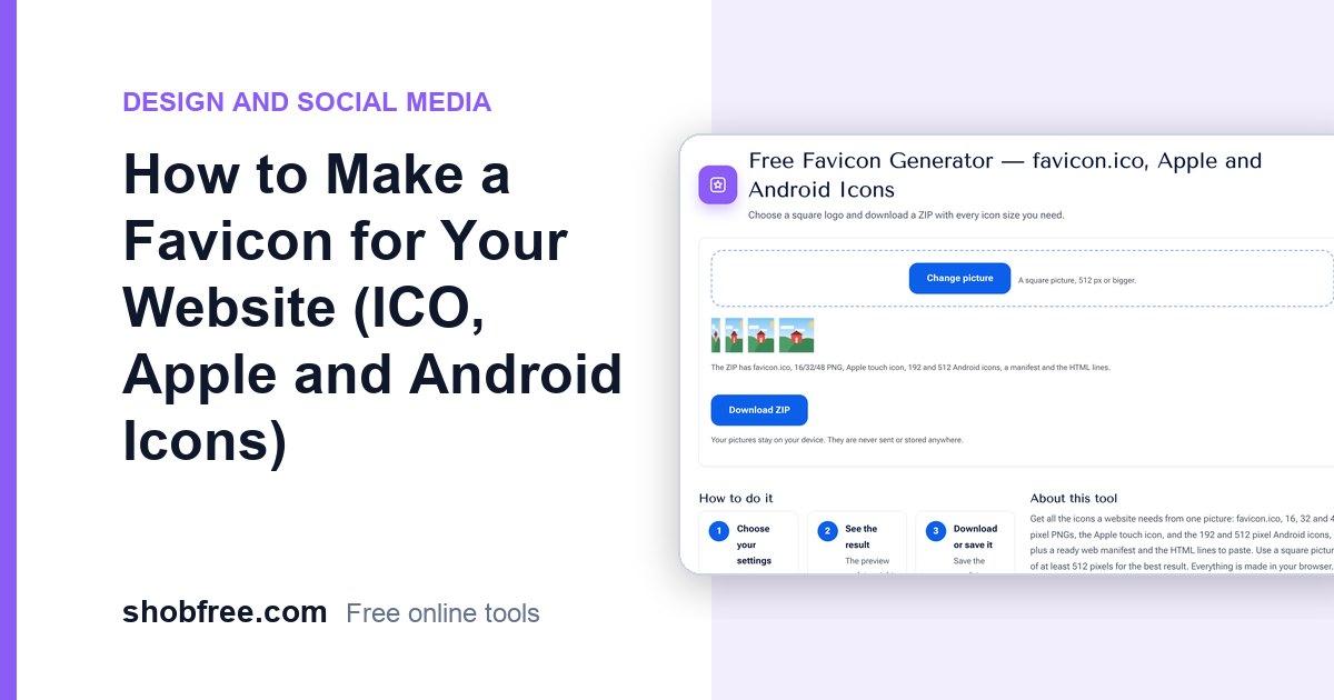 How to Make a Favicon for Your Website (ICO, Apple)