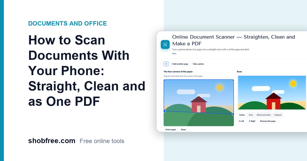 How to Scan Documents With Your Phone as One PDF