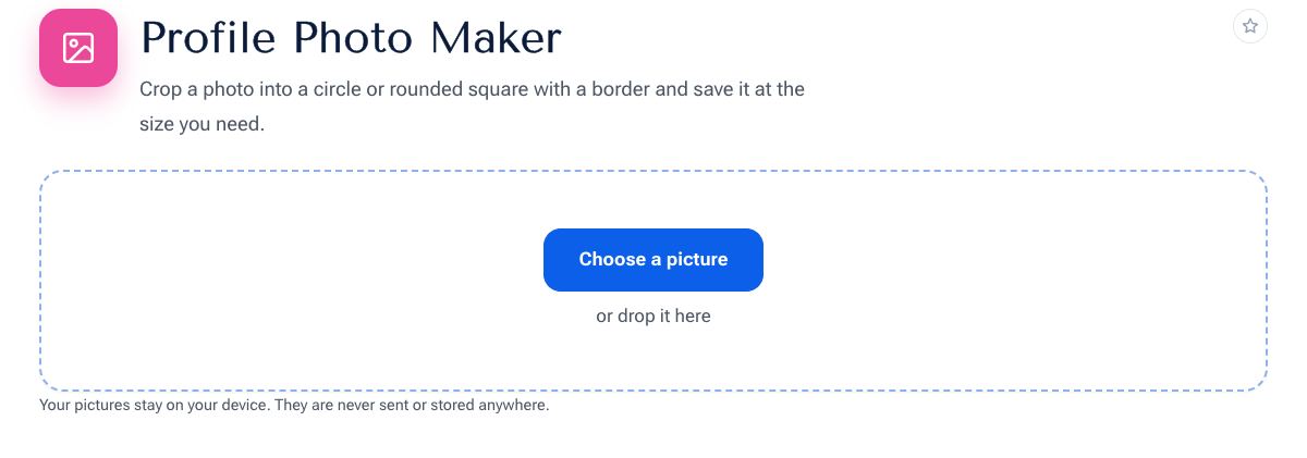 Profile Photo Maker on shobfree.com